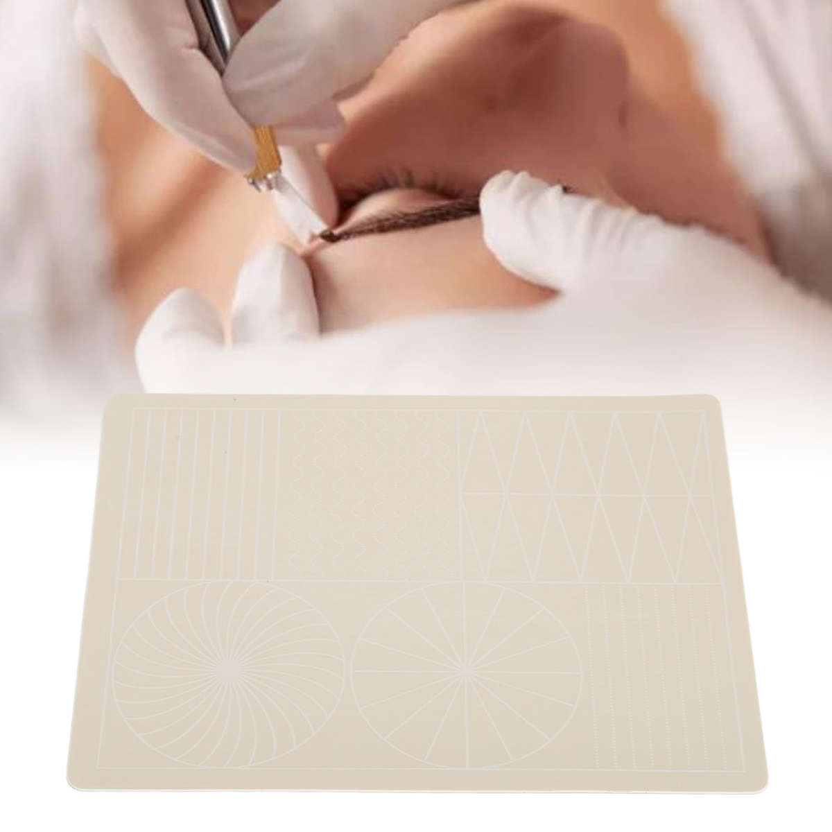 10PCS Microblading Practice Skin Semi Permanent Rubber Inkless Tattoo Pr CHW