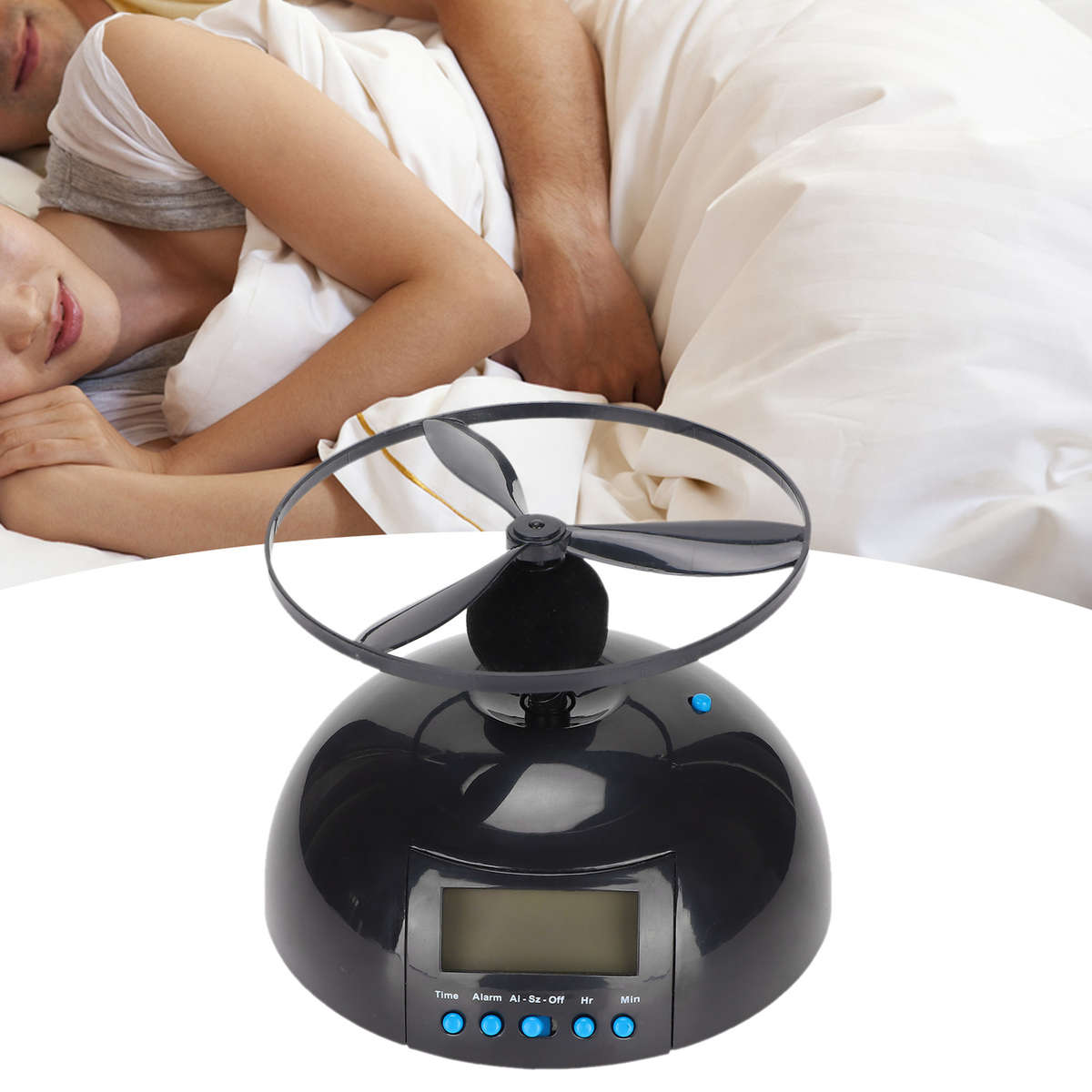 Electronic Clock Multipurpose Run Away Flying Alarm Clock For Bedroom Office New