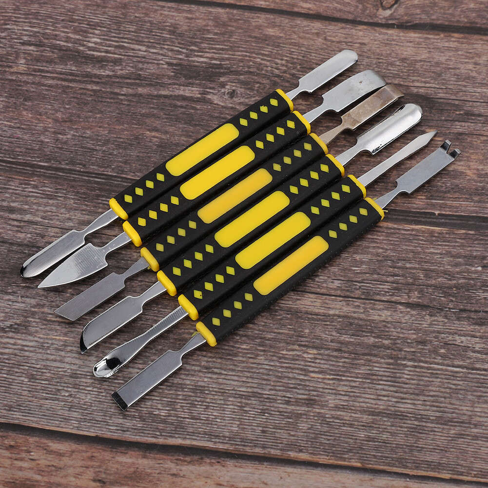6pcs / Set Spudger Phone Pry Tool Stainless Steel Mobile Phone Repair Openin CHW