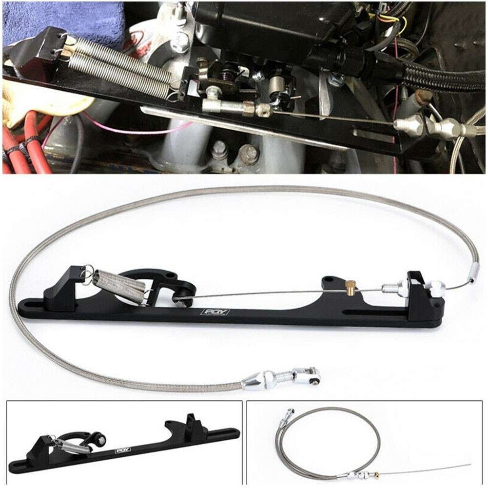 Replacement Throttle Cable Kit Gas Cable Braided Throttle Fit Most Gas Pedals