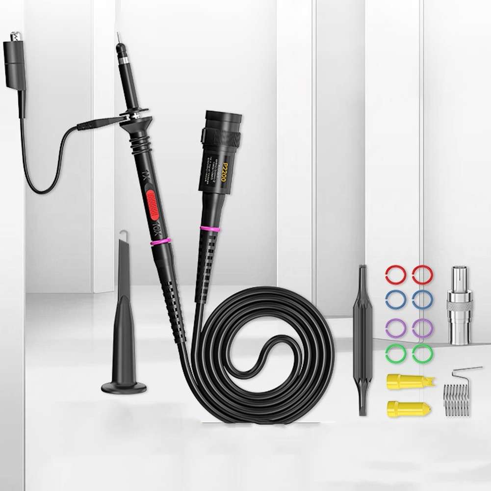 Sleek Design 200MHz Oscilloscope Probe Kit With Enhanced Functionality