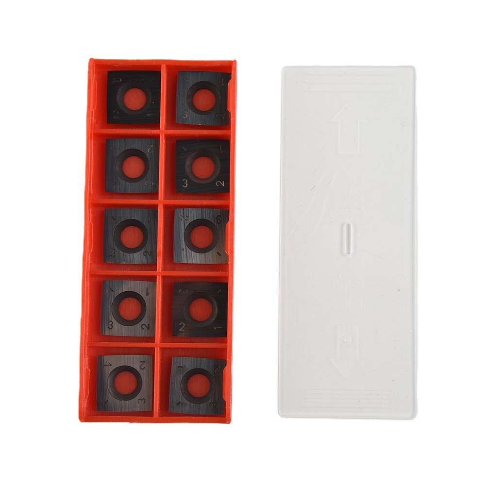 10 Pcs/box 15x15x2.5mm-R150-4R0.5 Square Carbide Cutter Inserts Replacement