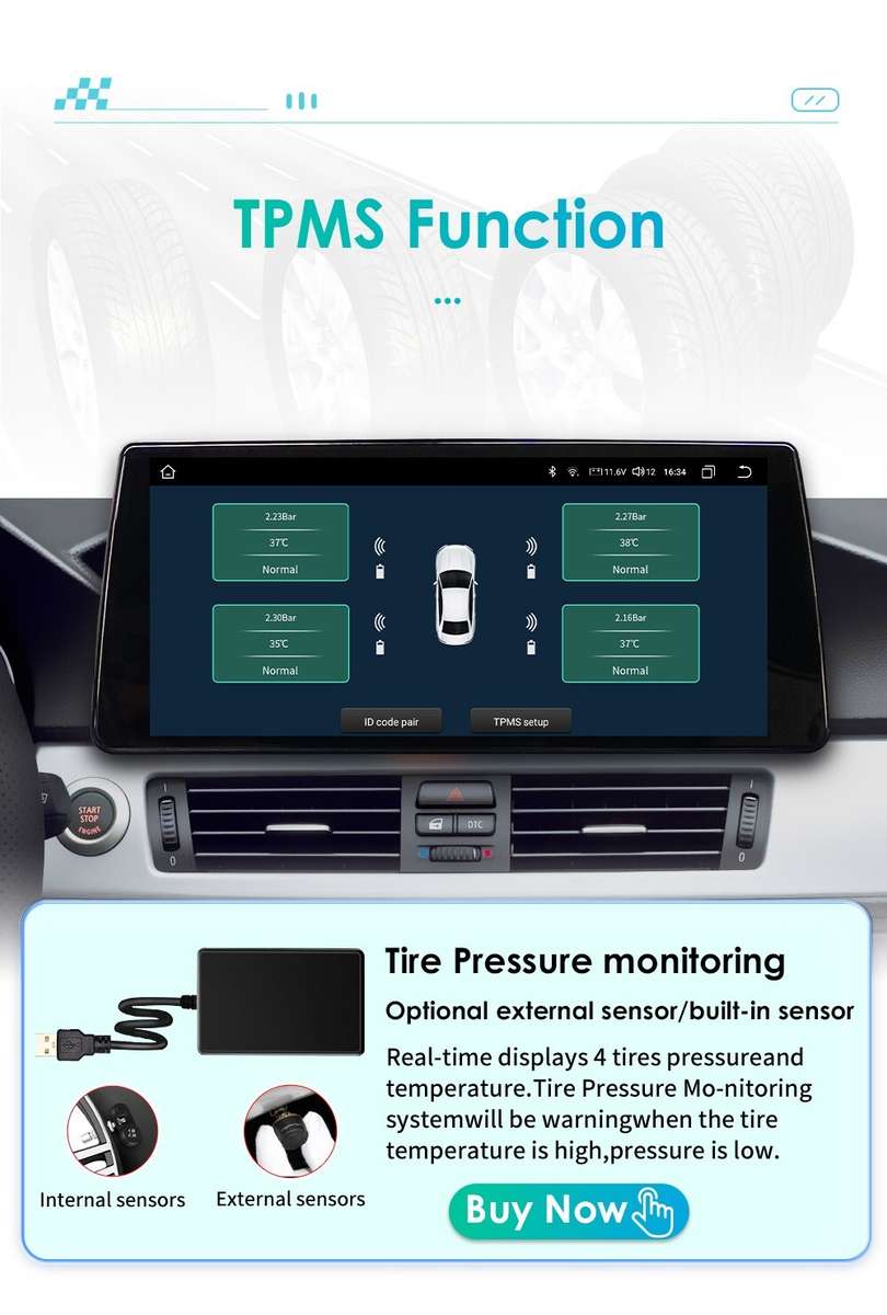 8Core 4+32G Android12 Car GPS Stereo WiFi CarPlay 10.3" For BMW 3 er E90~E93 CCC