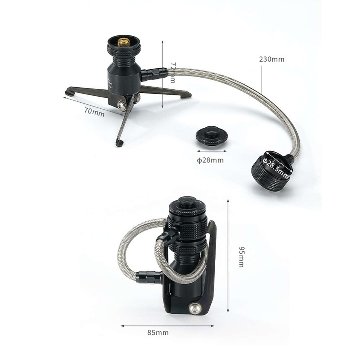 for DURABLE EN417 Valve Canister Converter For Camping Resistant To Wear And