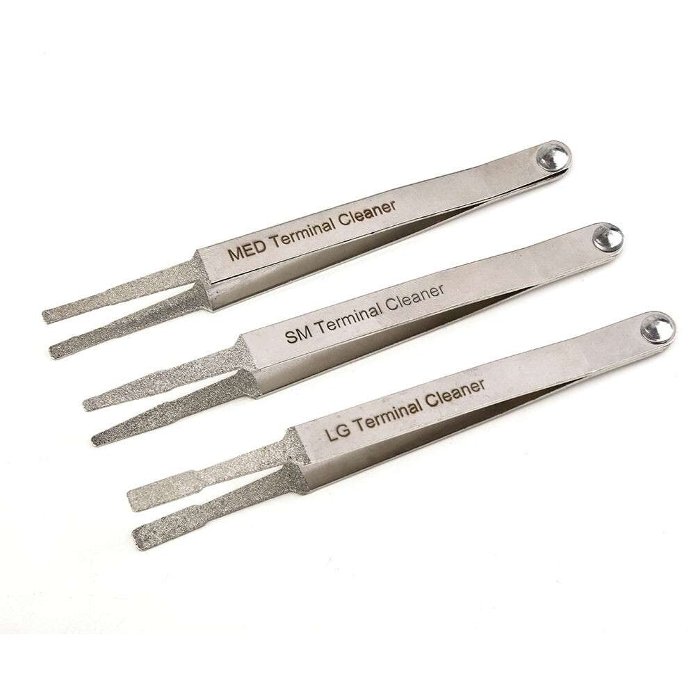 Pin Cleaning Tool Tweezer Set Spade 3pcs Connector for DURABLE High Quality