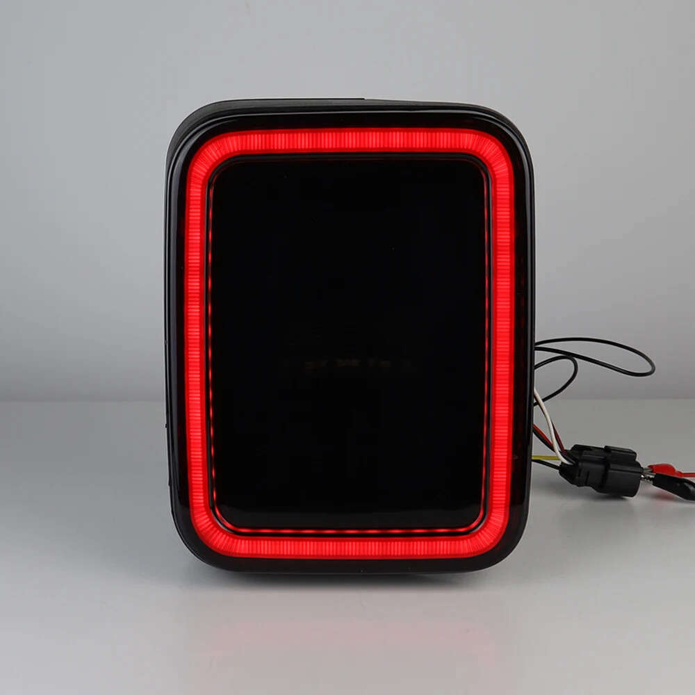 Pair SmokedFor Jeep Gladiator JT 2020-2024 Led Tail Lights w/Running Light