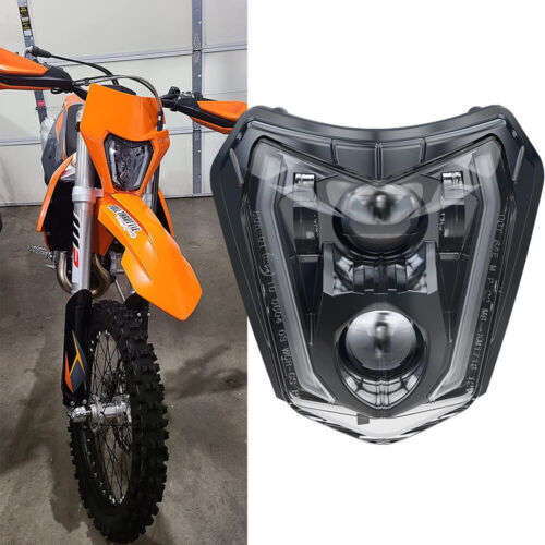 LED Headlight Hi/Low Beam For KTM 200 250 300 450 500 XCW 350 EXC-F XCF-W