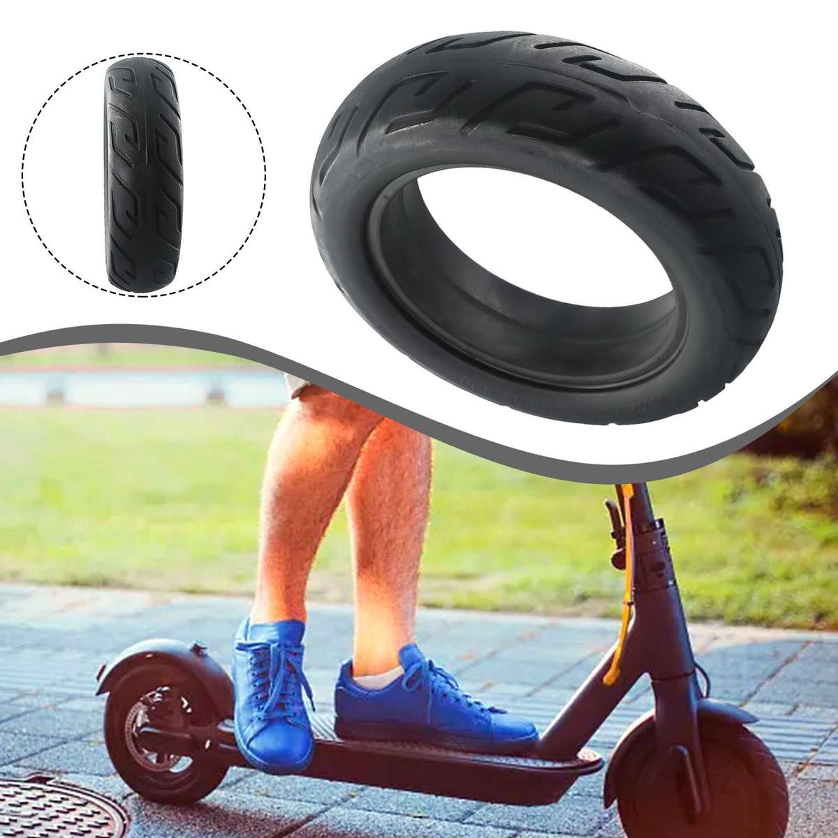 10 Inch (10x2.70-6.5) Solid-Tire 70/65-6.5 Tyre For Electric Scooter