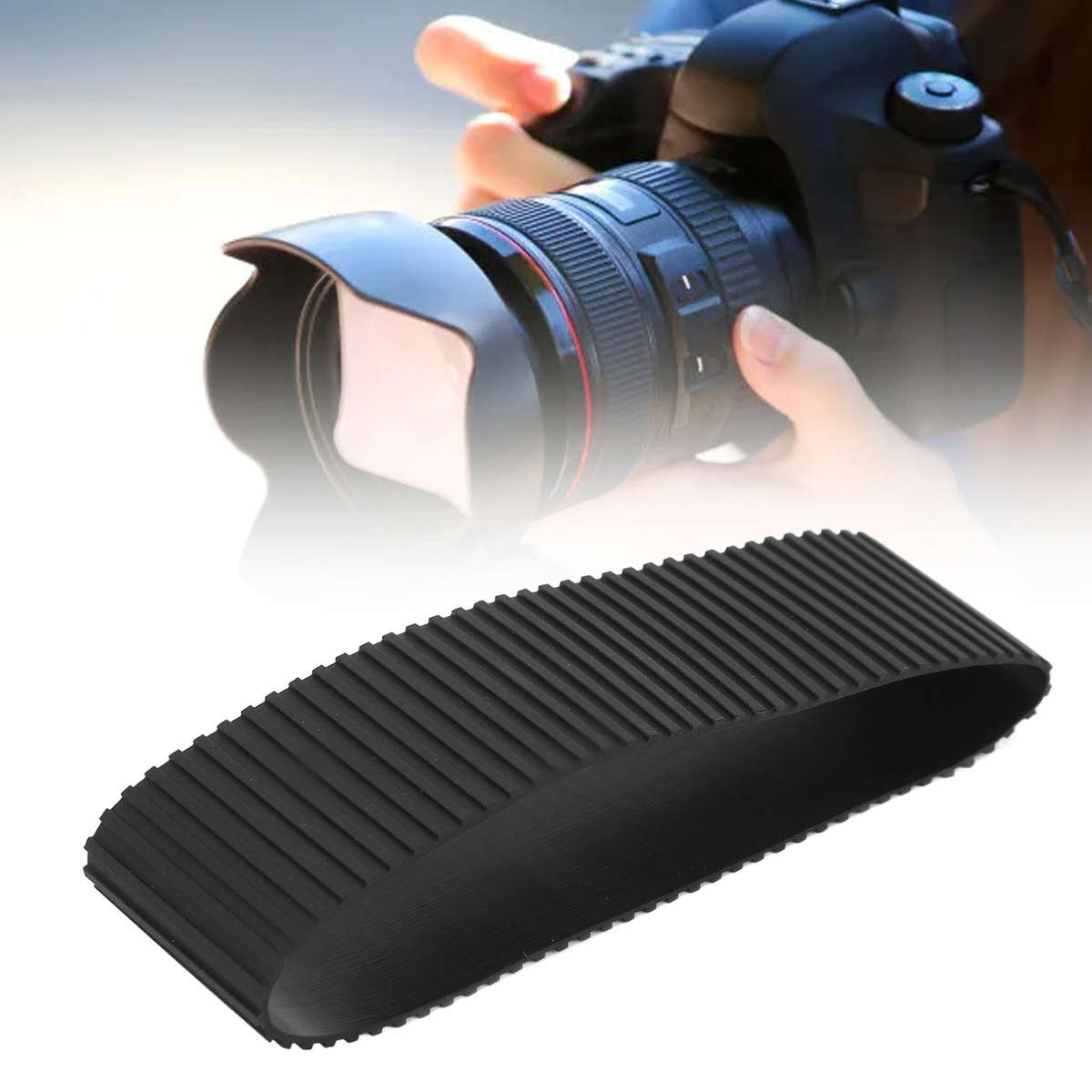 Lens Zoom Grip Rubber Ring Replacement Part Lens Grip Rubber Circle For 24 T New