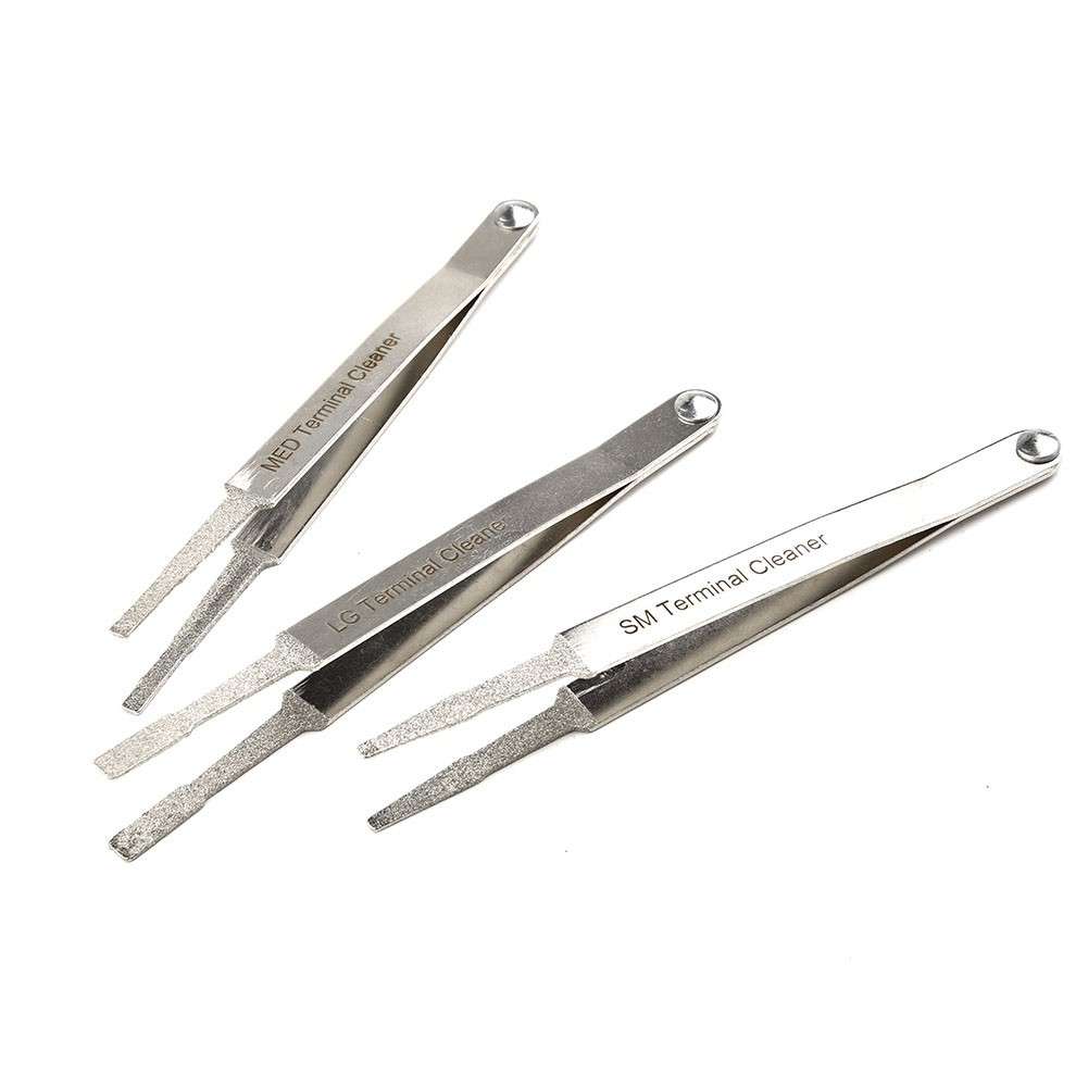 3pcs/Set Electric Terminal Cleaner Kit Spade Pin Connector-Twee