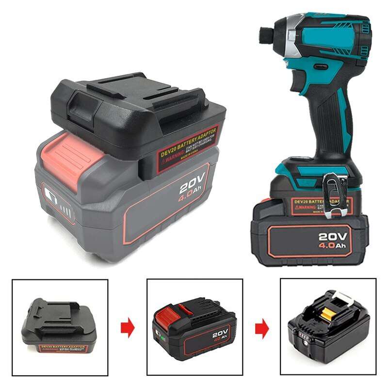 Adapter Converter for Devon 20V Li-ion Battery To for Makita 18V Power Tools