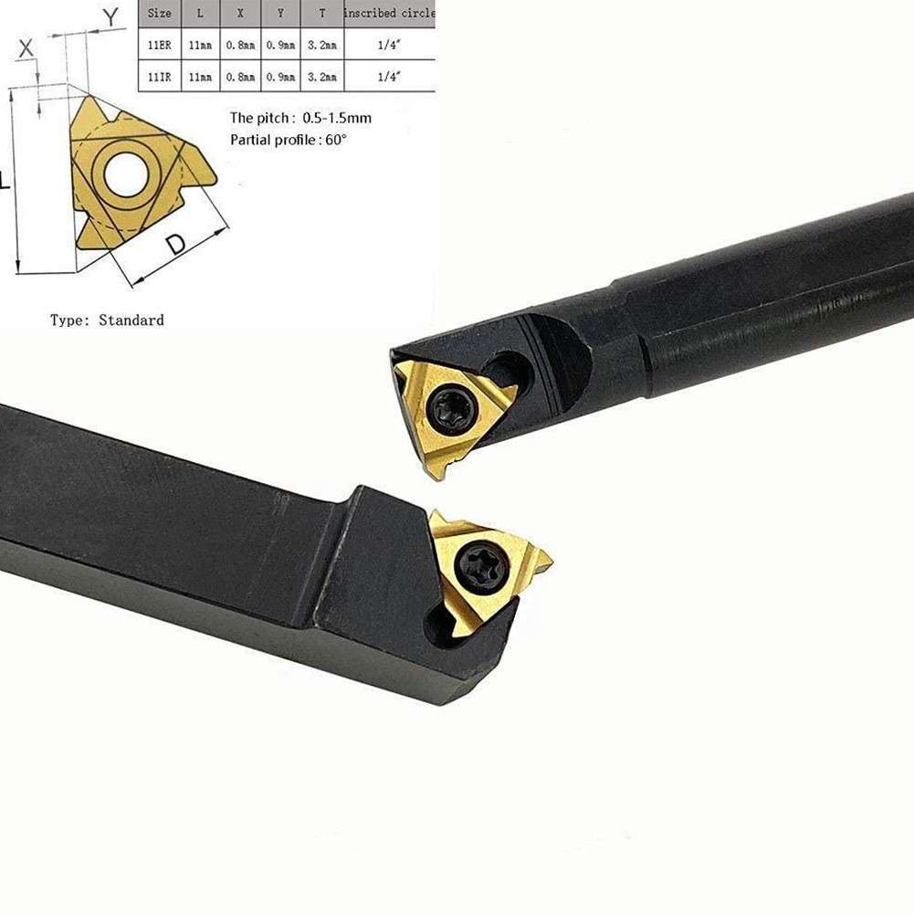 Threading Tool Holder 1 Set 11ER AG60 Alloy Steel External-Inter