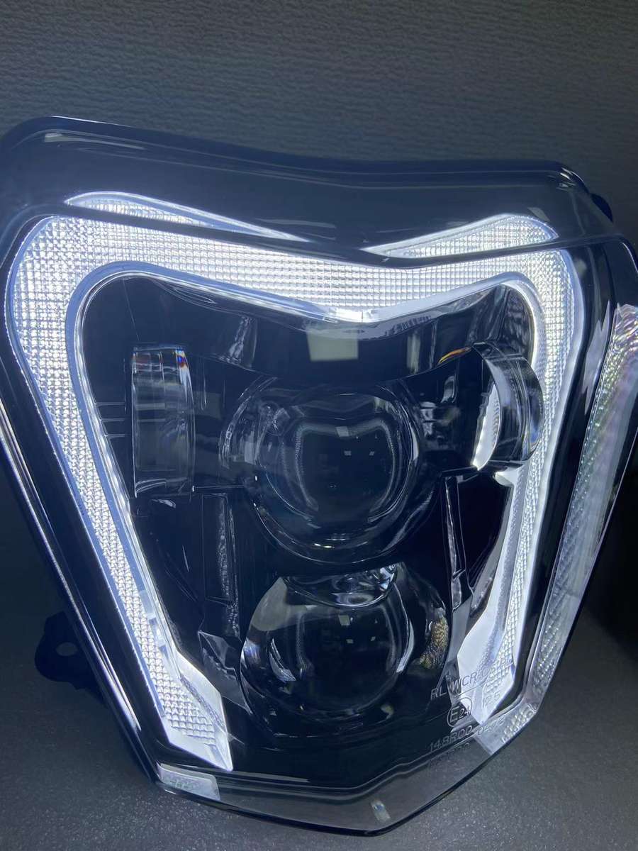 For KTM 690 Duke 2013-2018 690R LED Headlight Assembly Adjustable Beam DRL