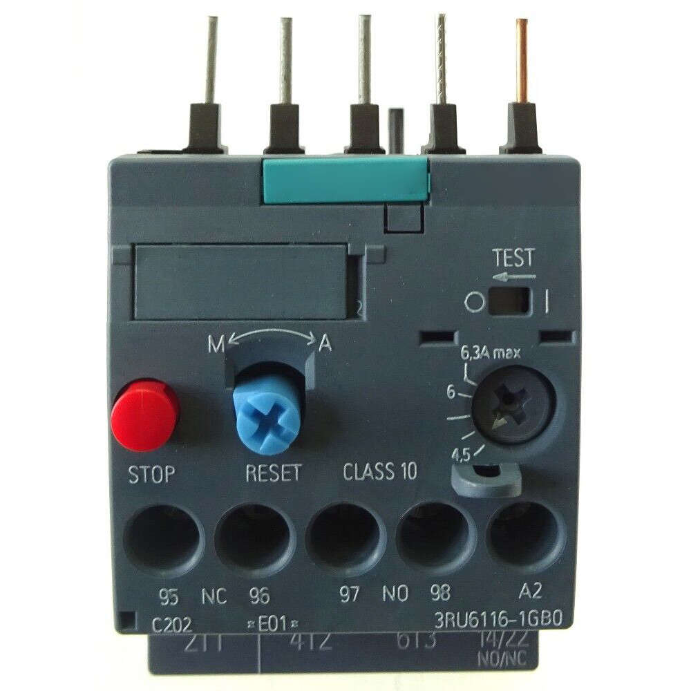 3RU6116-1GB0 For Siemens 4.5-6.3A Thermal Overload Relay