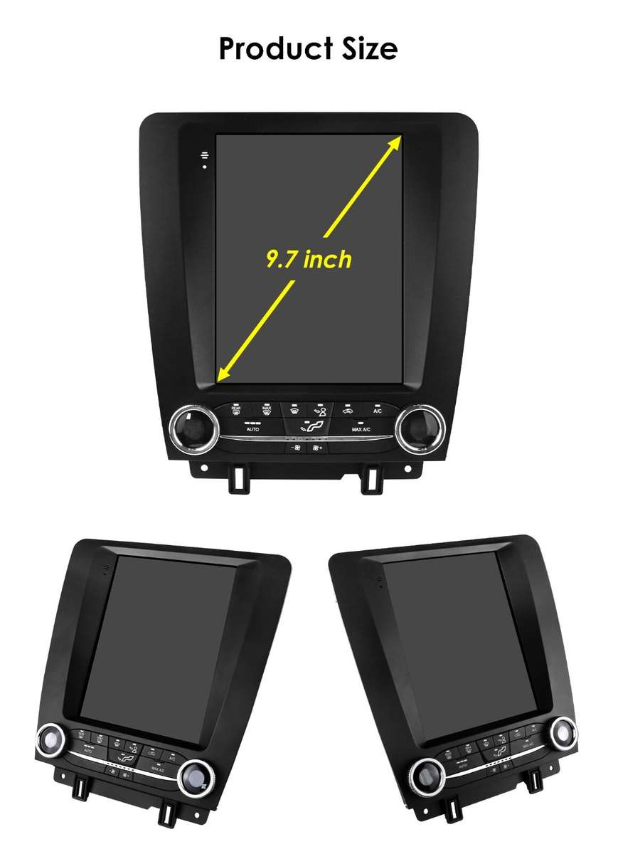 For 2010-2014 Ford Mustang 9.7" Vertical Screen Android Radio Stereo GPS Carplay