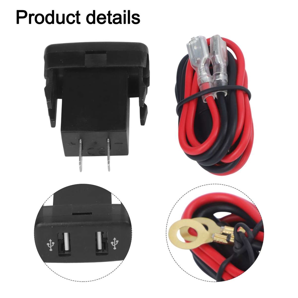 Car Dual USB Phones Charger Parts For Toyota FJ-Cruiser 2007-2014 Accessories