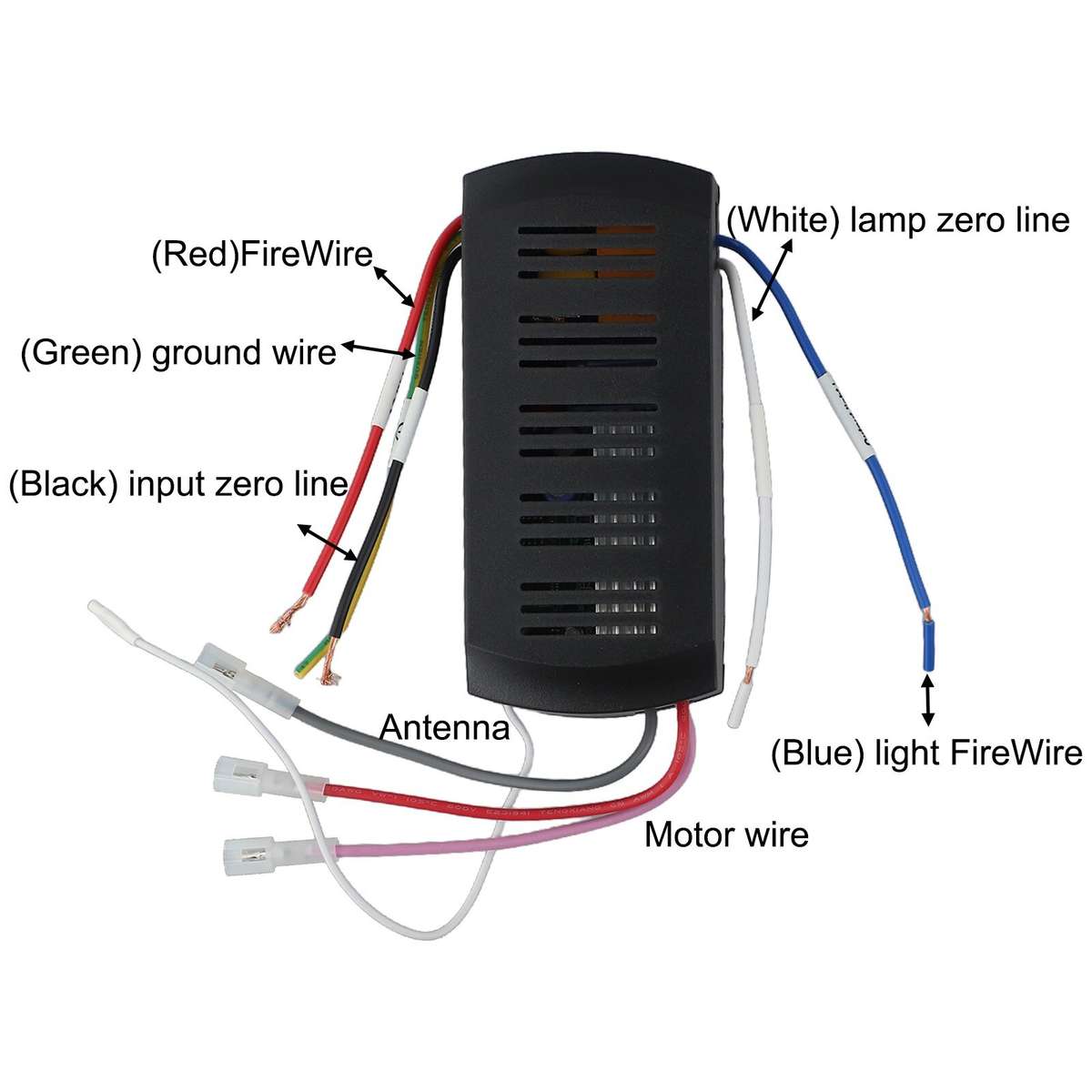 Ceiling Fan Remote Receiver With 6 Speed Options And Easy-Installat
