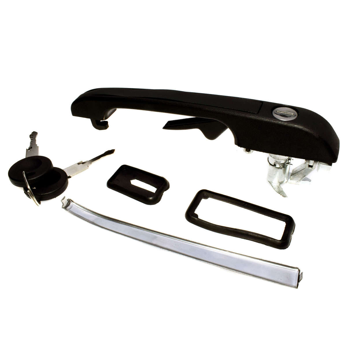 Front Left Side Exterior Door Handle W/Key 191837205A For VW Golf Jetta Rabbit