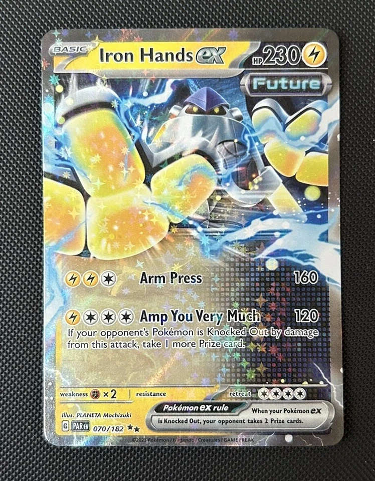 Pokemon Card - Iron Hands ex Paradox Rift 070/182