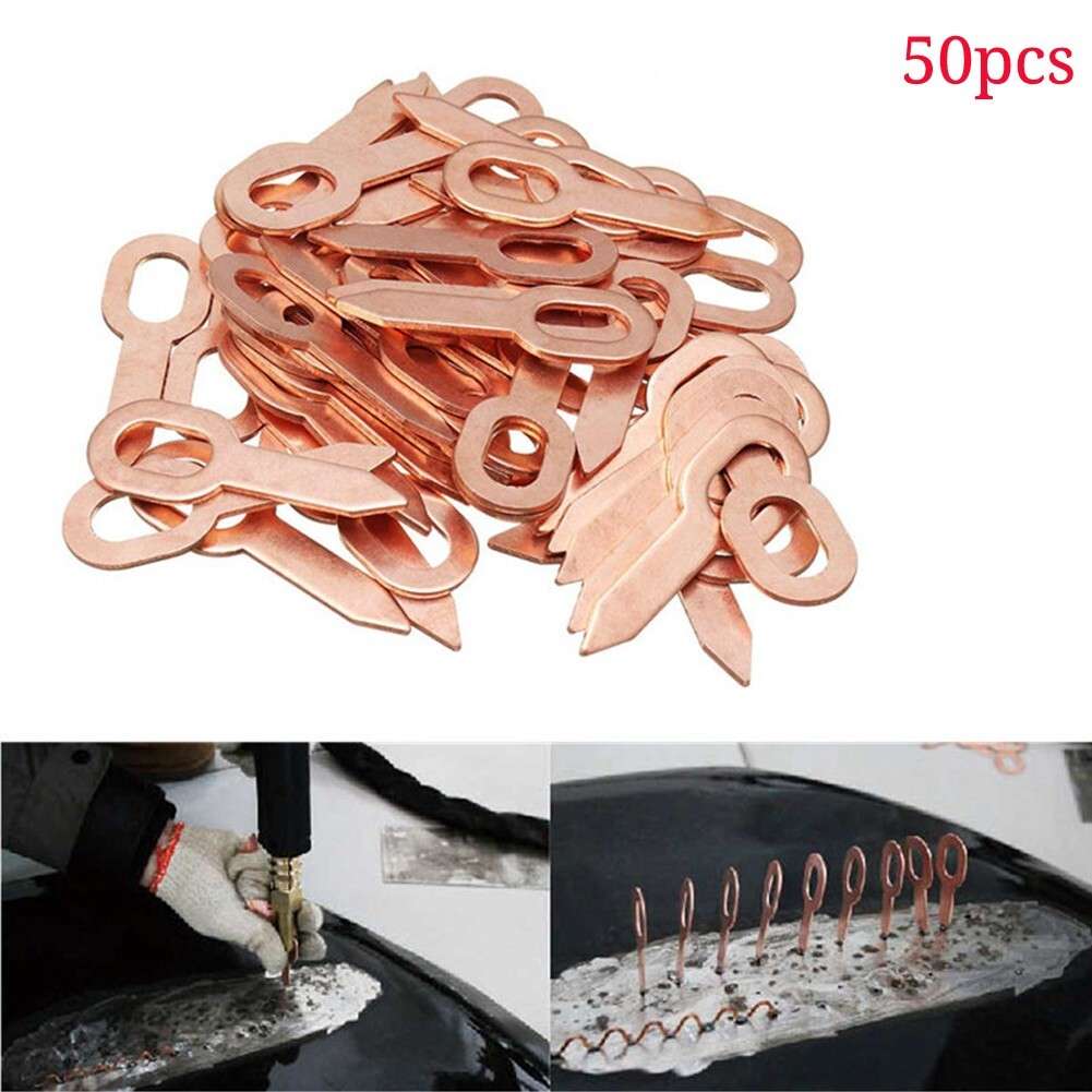 50x Dent Puller Rings For Spot Welding Welder Car Body Panel Pulling Washer Tool