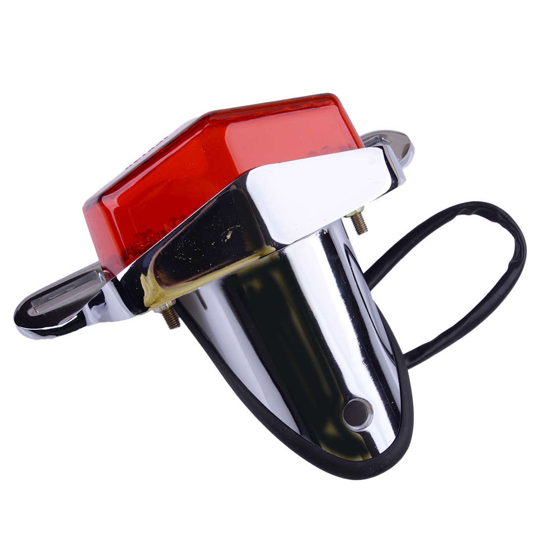 Universal Motorcycle Rear Brake Tail Light LED License Plate Running Light yw