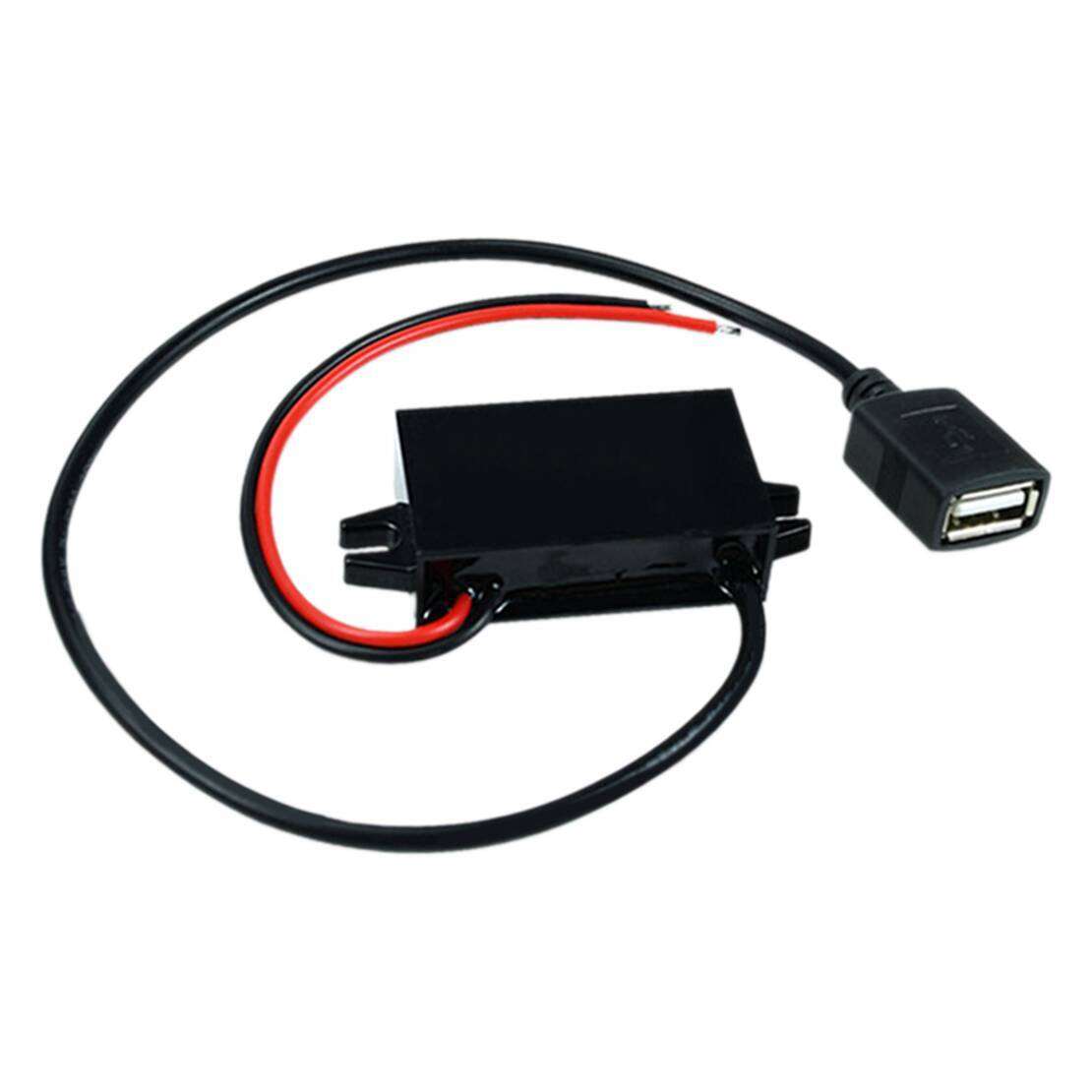 DC 12V to 5V 3A 15W Step Down USB Converter Regulator Adapter For Car Charger B5
