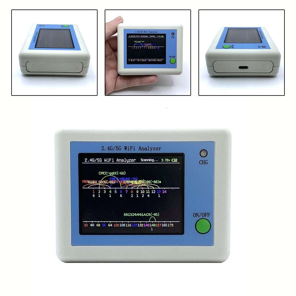 1xWIFI Signal Scanning#Tester WIFI Signal/ Analyzer 2.4G/5G Management-Assistant