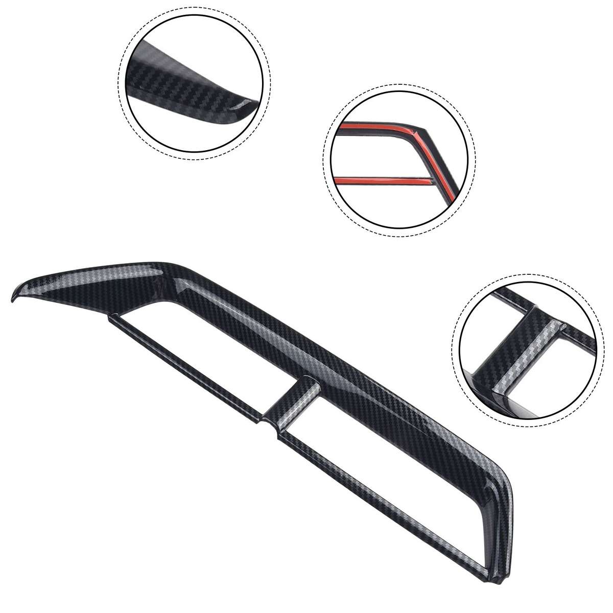 For Chevrolet For Trax..Carbon Fiber Center Console Air Vent Outlet Cover-Trim