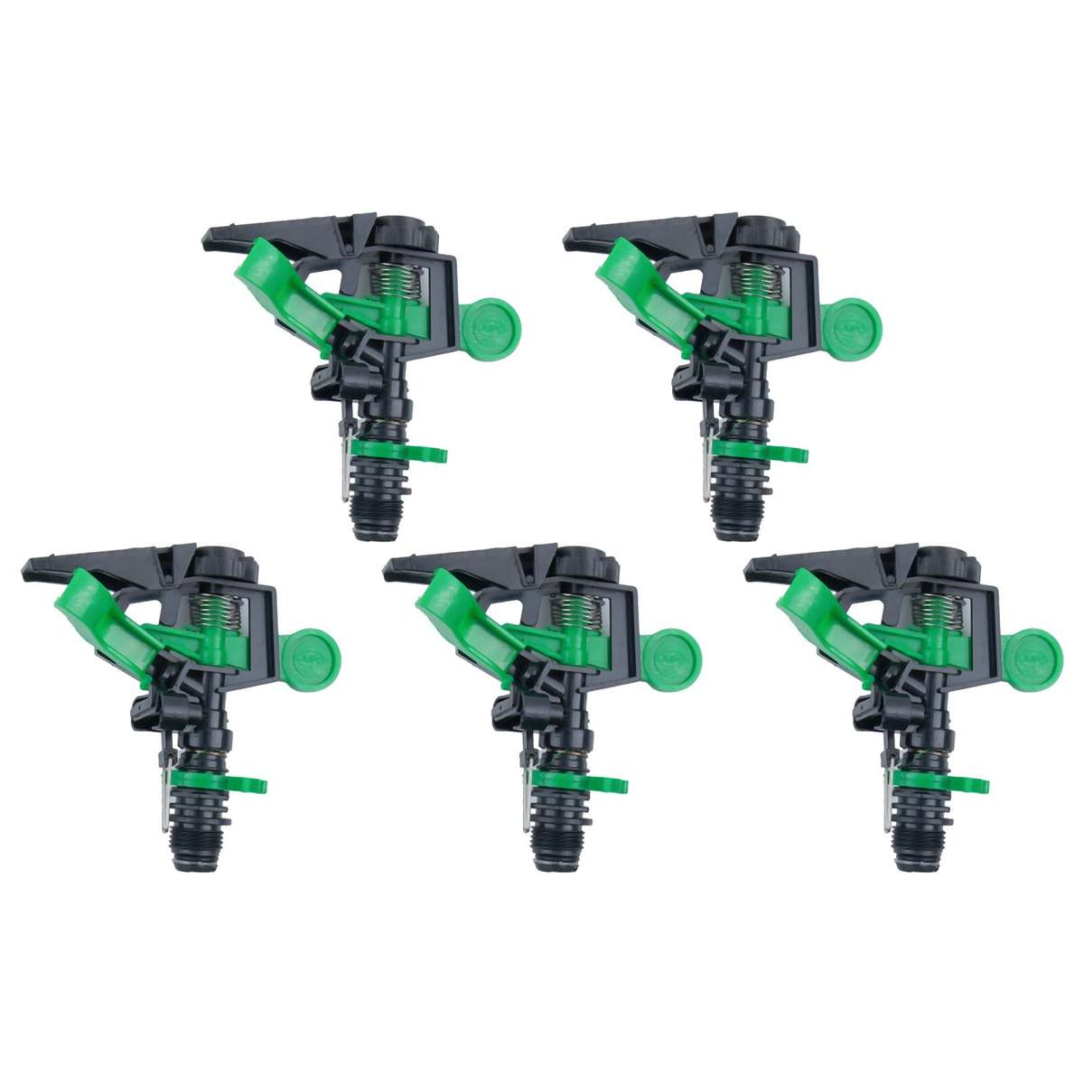 5pcs Impulse Sprinkler Pulsating Telescopic Watering Grass Lawn-Yard&Gard