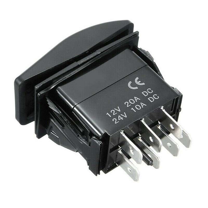 2x 7-Pin 12V/24V On-Off-On LED Rocker Toggle Switch Fit For Car Boat RV ATV
