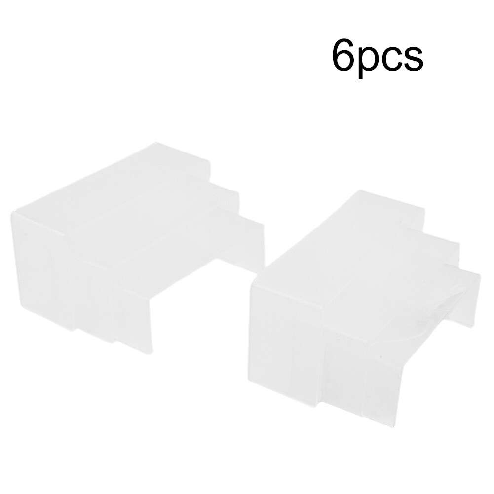 6pcs Acrylic Display Risers, Clear Rectangle Stands Shelf For Display