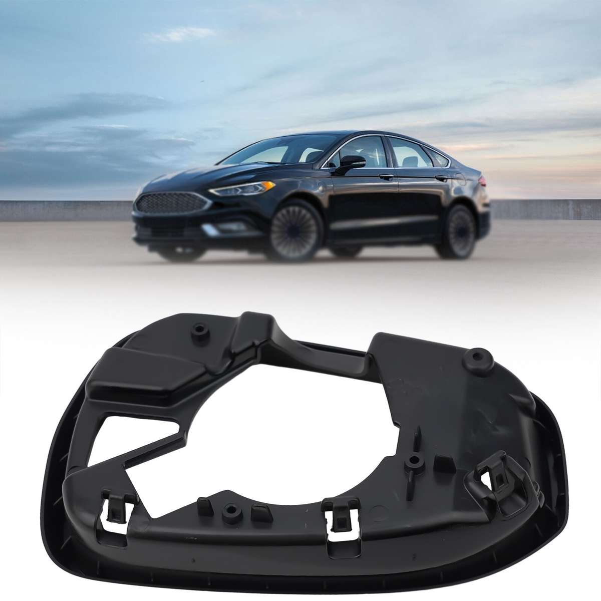 Custom Fit Black Mirror Frame For Ford Fusion 2014 2020 Right Side Upgrade