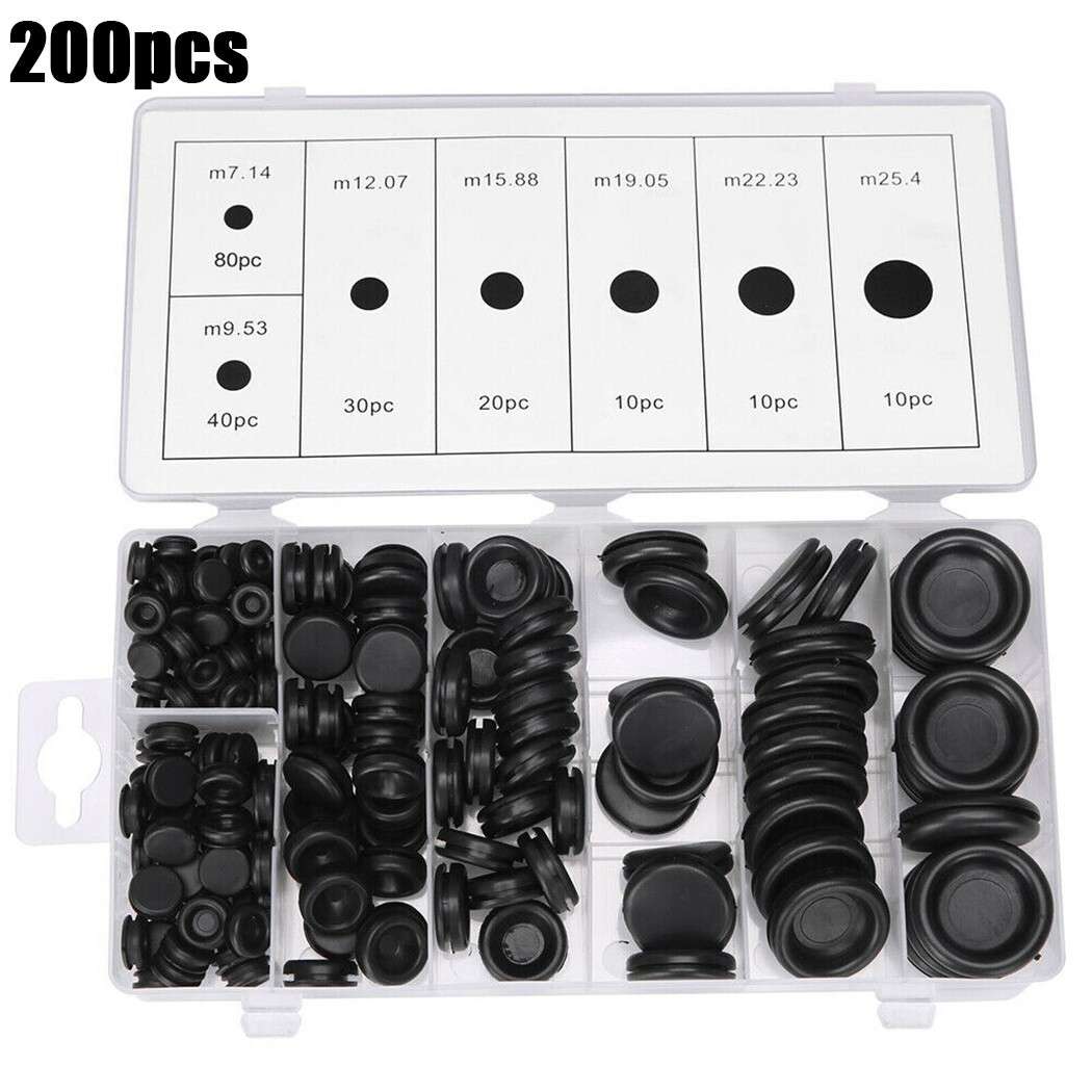 Rubber Grommet Blanking Grommets Electrical Wiring Gasket Assortment Kits Tools