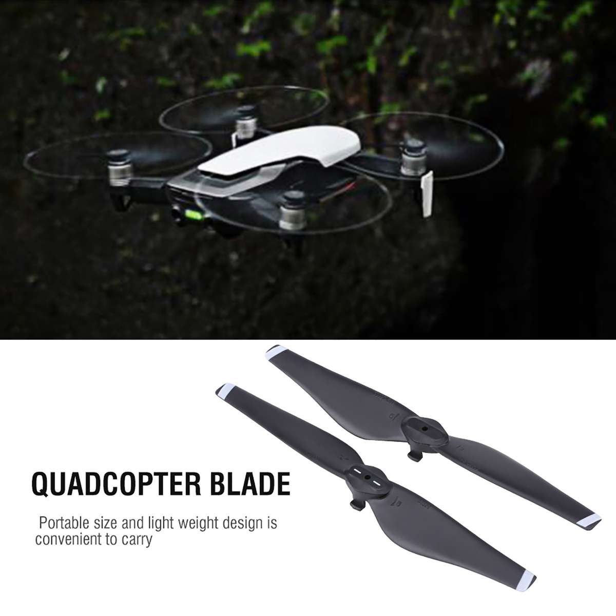 White Stripe 2Pairs/Set CW CCW Quick Release Propellers Quadcopter Blade F CH