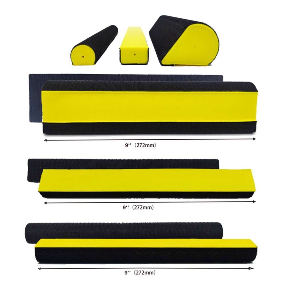 Complete Contoured Hand Sander Tools Kit 7 Piece Set For Precise Sanding