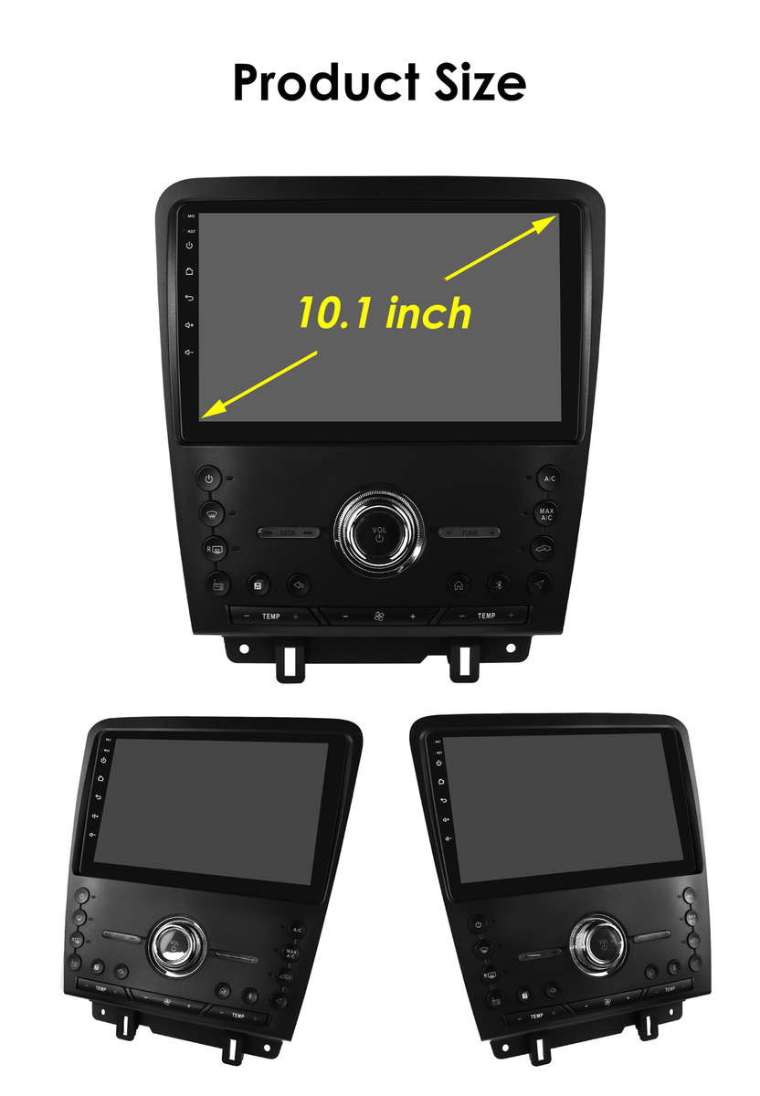 Android 13 Carplay Radio For Ford Mustang 2010-2014 GPS Navi Stereo WiFi BT RDS
