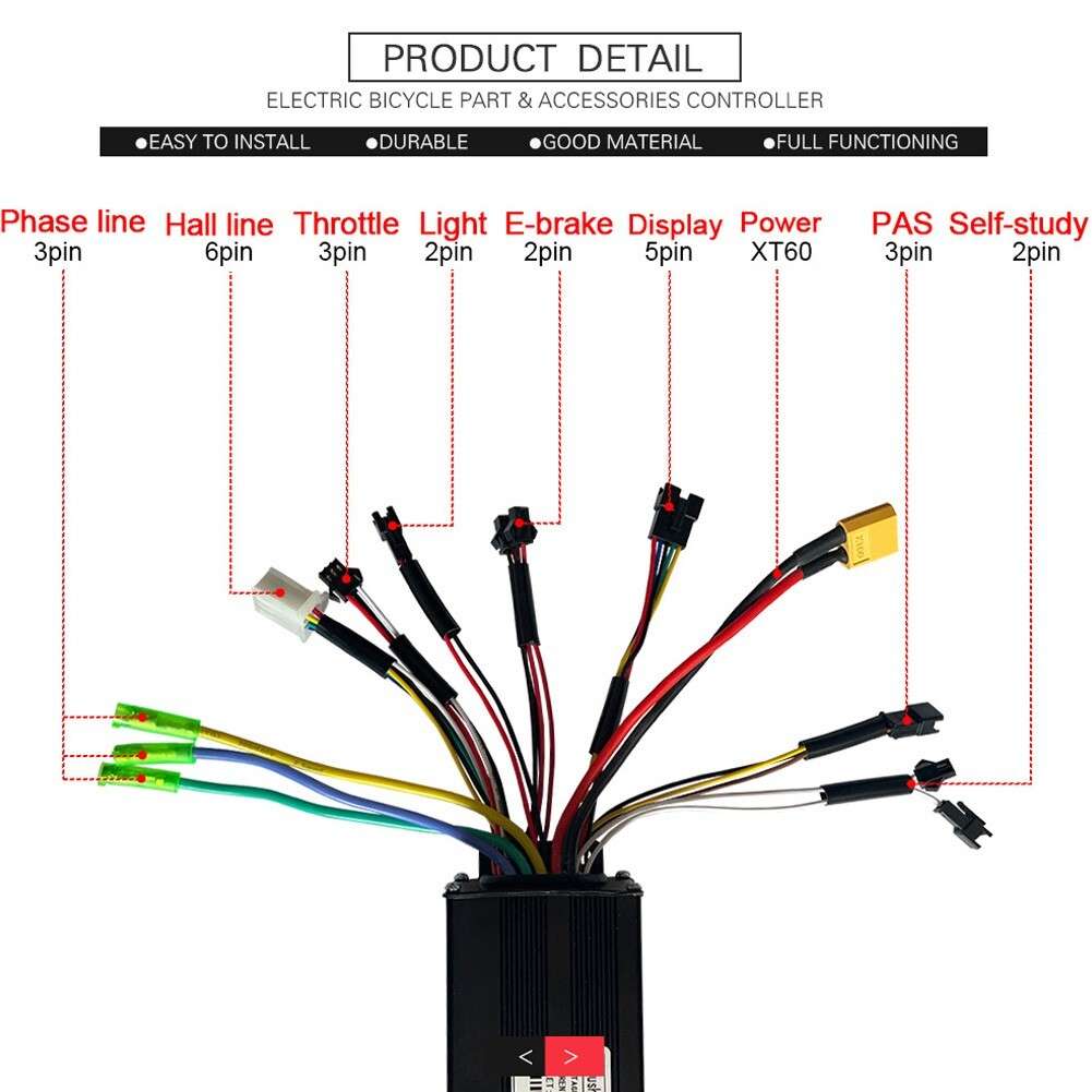 Powerful Upgrade For Your E Bike Motor With 750/1000W Controller Set And 8 PAS