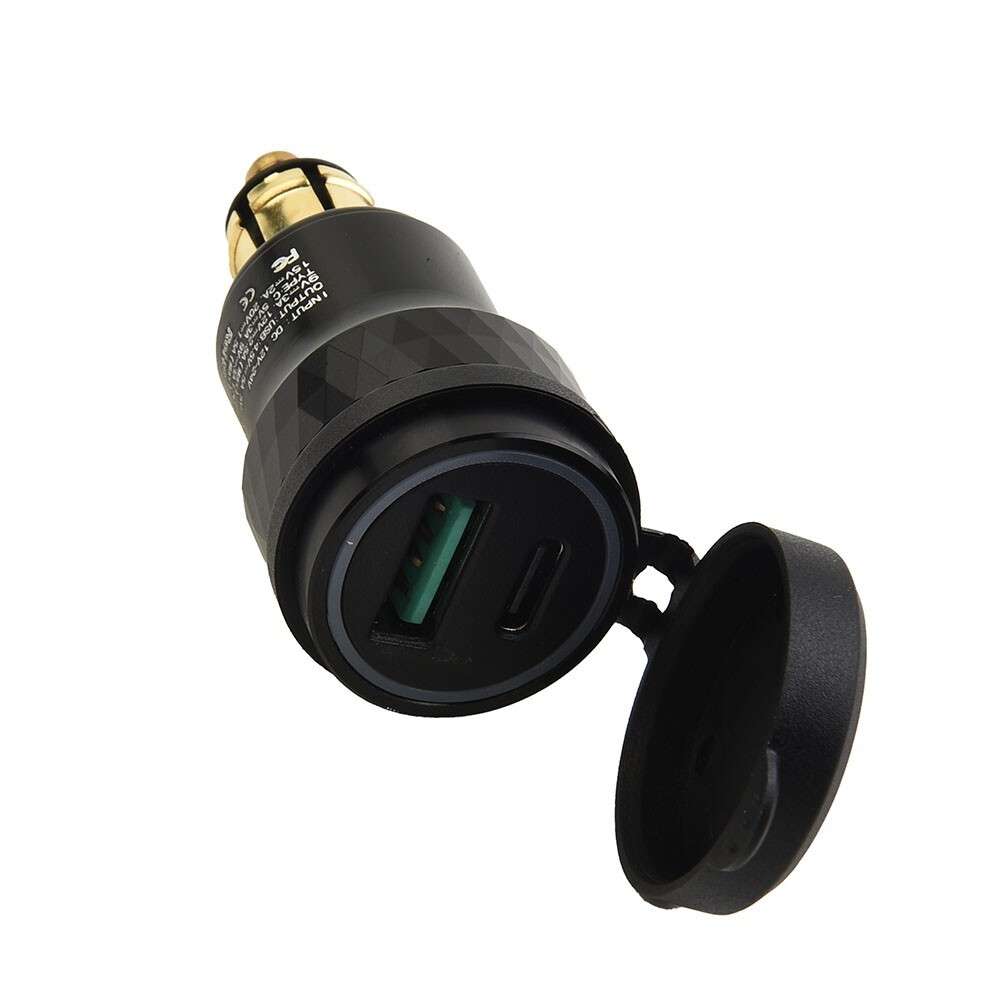 Dual USB Charger DIN Plug Socket Adapter For,Ducati,Motorcycle