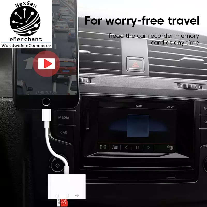 Type-C 3 IN 1 Micro SD TF Card Reader Multifunction USB Adapter