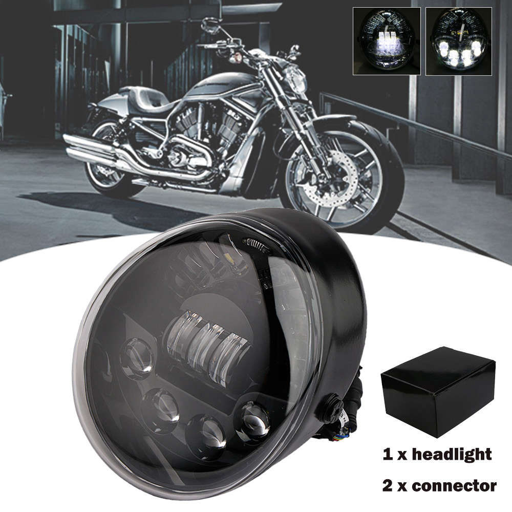 For Harley Davidson VROD V-Rod VRSC VRSCA VRSCDX VRSCR LED Headlight Hi/Lo Lamp