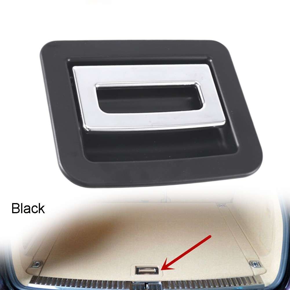 Custom Made For For Cayenne Black Spare Tire Trunk Floor Handle Cover