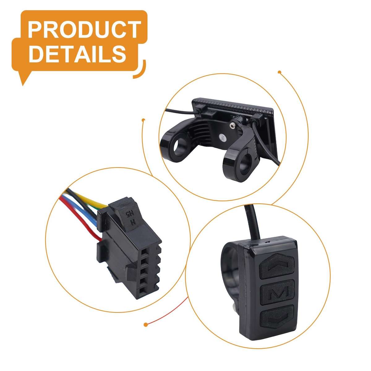 5Pin LCD S900 Display Meter Control Panel 24-72V E-Bike Electric/Bicycle