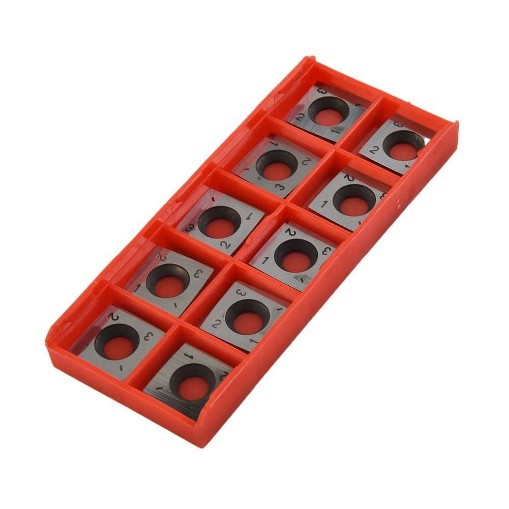 10 Pcs/box 15x15x2.5mm-R150-4R0.5 Square Carbide Cutter Inserts Replacement