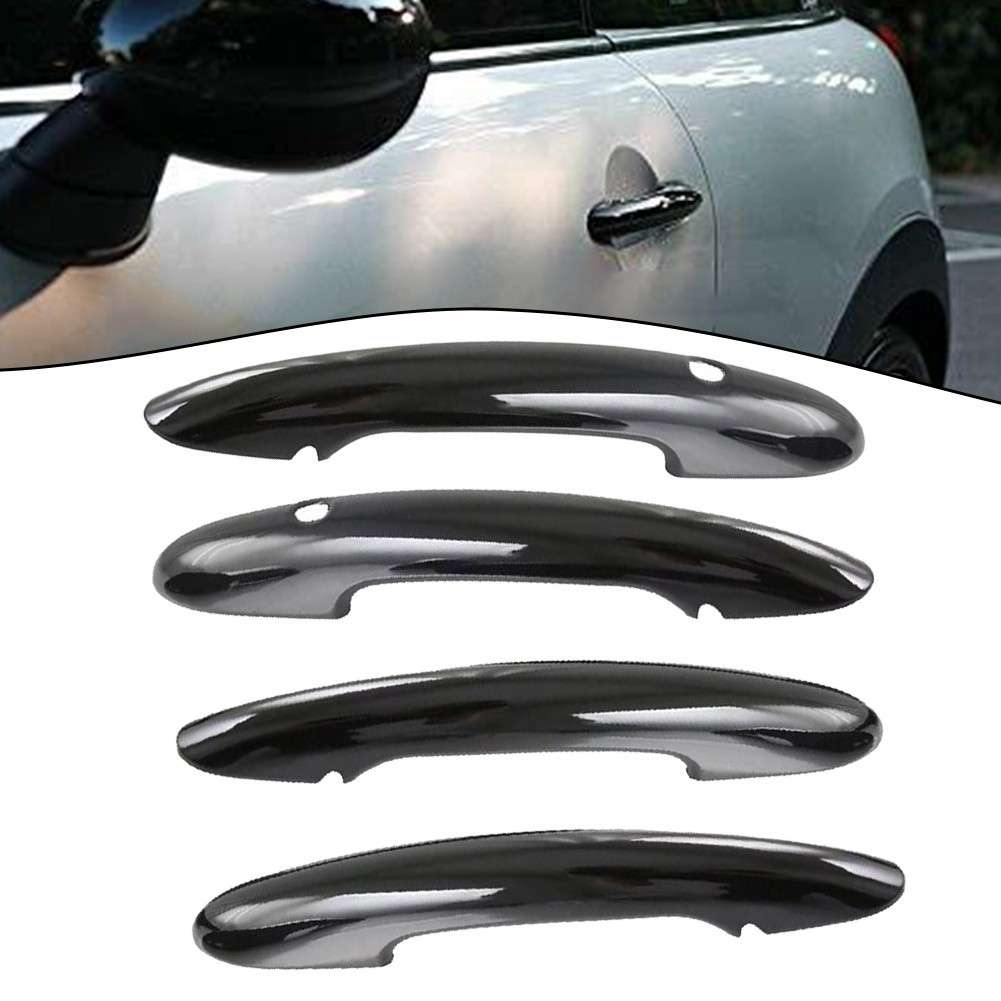 4 Piece Set Door Handle Covers For MINI For Cooper F55 F60 Gloss-Black