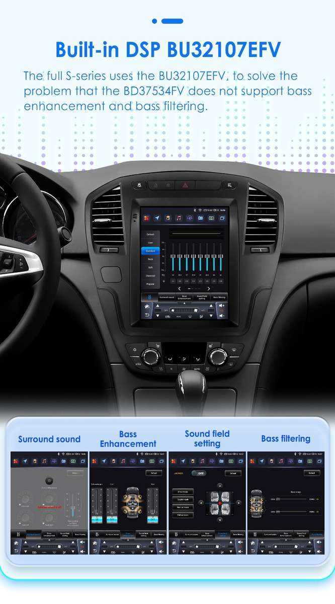 8+128GB HD 9.7" For Buick Regal 2009-2013 CarPlay Android 13 Car Stereo GPS Wifi