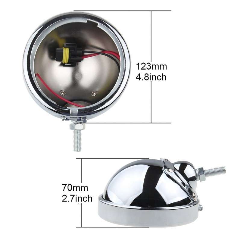 4.5" LED Projector Auxiliary Passing Spot Fog Head Light Lamp For Harley Touring
