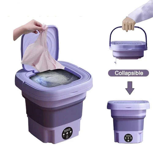 Mini Washing Machine 8L Folding Portable Sterilization Drying Laundry Machines