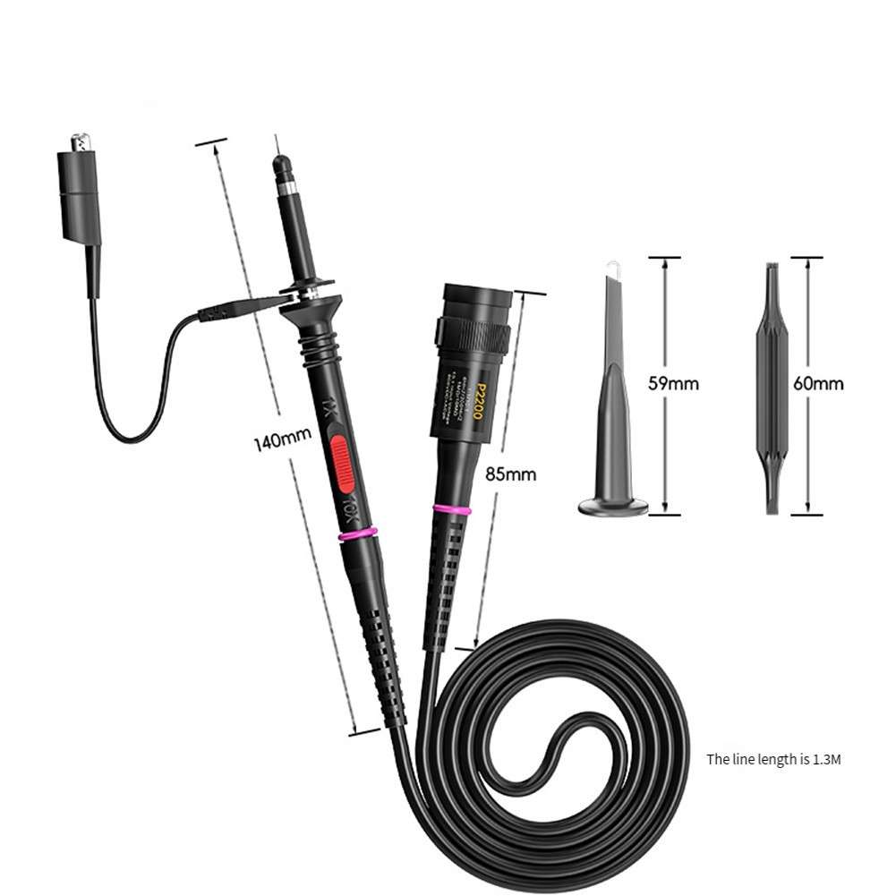 Sleek Design 200MHz Oscilloscope Probe Kit With Enhanced Functionality