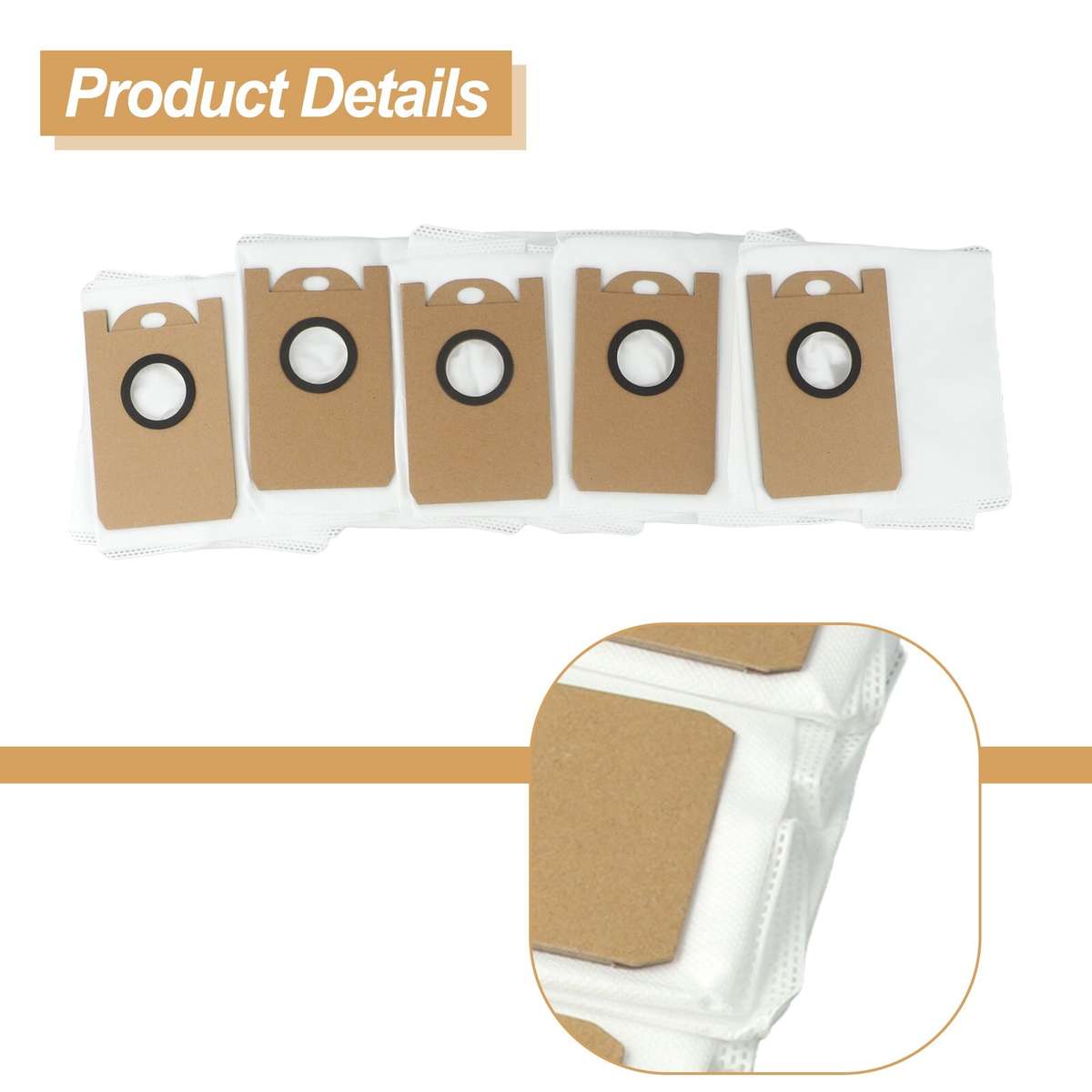 Efficiently Empty Dust Tank With 10 Dust Bags For Neabot Q11Robot Vacuum