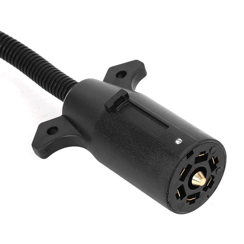 7 Flat Blade To 7 Round Pin Adapter US Type Universal Part For Most RV Trailers